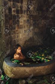 Fine purveyors of bath, body, home fragrance, sleepwear, bras, mens toiletries and bath accessories in historic wickford, ri. Beautiful Young Woman Enjoying In Outdoor Spa Luxury Stone Bath Stock Photo Picture And Royalty Free Image Image 127997408