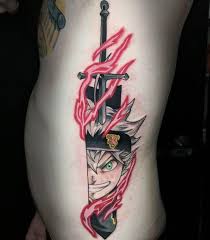Anime Black Clover Tattoo Clover Tattoos Tattoos Anime Tattoos