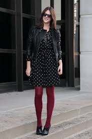 Black And White Polka Dot Dress With Black Tights What I Wore Dot To Dot Polka Dot Dress Outfit Dot Dress Outfit Winter Dress Outfits