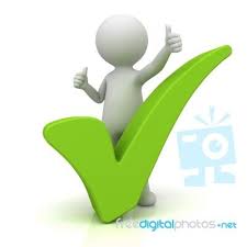 Figure With Green Check Mark Sculpture Lessons Powerpoint Animation Clip Art