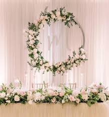 Blush Florals Head Table Decor Floral Backdrops Spring Florals Head Table Wedding Backdrop Head Table Wedding Flower Table Decorations