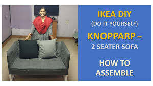 Seglora cover is made of aniline leather which is the finest type of leather of the highest quality. Ikea Do It Yourself Knopparp 2 Seat Sofa How To Assemble Youtube