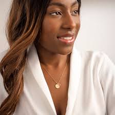 Esme Initial January Birthstone Personalised Necklace Garnet Necklace Gift  for Her Birthday Gift Bloom Boutique