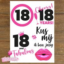 18 Jaar Versiering Getglitterbaby Mooie Tijdelijke Tattoos