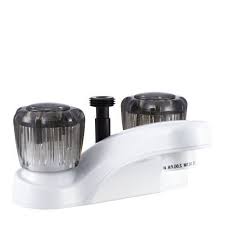 Dura Faucet Df Pl720s Wt Rv Lavatory Faucet With Shower Hose Diverter White Lavatory Faucet Shower Hose Shower Diverter