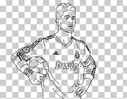 The real madrid team colors are yellow, blue and red. Football Player Coloring Book Kick Png Clipart Area Artwork Ball Basketball Beach Ball Free Png Download