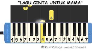 Lagu Cinta Untuk Mama Not Pianika Youtube