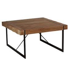 le style industriel de la table carree fabrik bois brut cercle de metal table a manger bois et metal table carree salle a manger bois