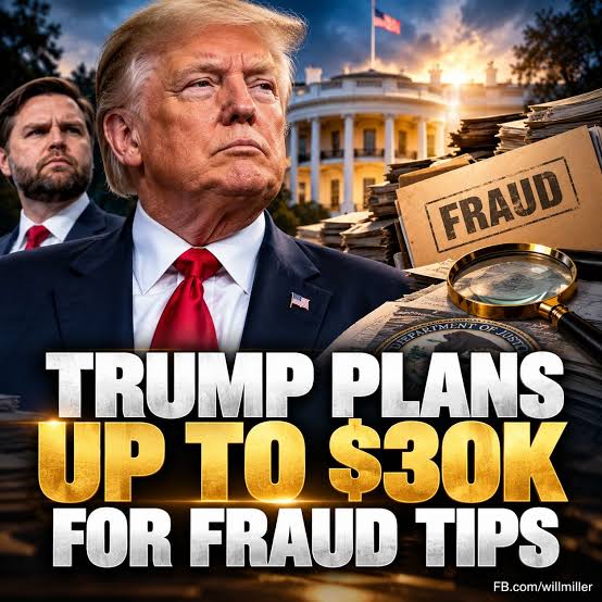 President Donald Trump and Vice President JD Vance are set Tuesday to announce a $25 million program to encourage the public to blow the whistle on suspected fraud in the federal government