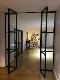 Chassis Fixe 2 Portes Battantes En Acier Design Porte Verriere Porte Battante Interieur Design