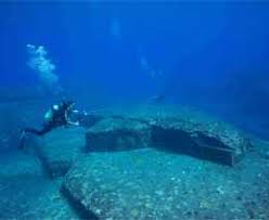 The yonaguni monument is a submerged rock formation off the coast of yonaguni, the southernmost of the ryukyu islands, in japan. Yonaguni Monument Dive Site Yonaguni Japan