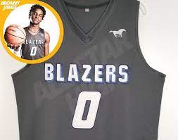 Check spelling or type a new query. Bronny James High School Basketball Jersey Blazers Etsy