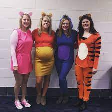 Winnie The Pooh Tigger Eeyore Piglet Halloween Costume Piglet Costume Halloween Costumes For Work Piglet Costume Diy