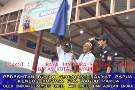 Check spelling or type a new query. Team Relawan Kenius Kogoya Membangun Rumah Aspirasi Rakyat Papua Era Baru Papua News