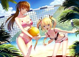 Series, written and illustrated by haruichi furudate. Wallpaper Illustration Anime Girls Cartoon Black Hair Bikini Swimwear Clothing Marie Rose Dead Or Alive Beach Volleyball Kasumi 1500x1101 Dukeofpop 280838 Hd Wallpapers Wallhere