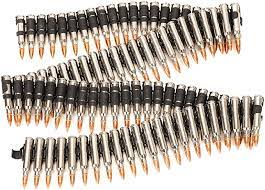 Real Bullet Belt 308 Caliber Nickel Shell Copper Tip M16 Black Link 42 72 Bullet Link At Amazon Men S Mens Accessories Designer Reading Glasses Mens Fashion