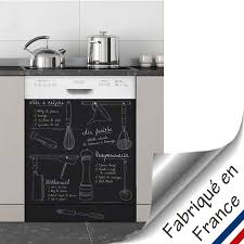 Sticker Electromenager Lave Vaisselle Recettes So French Deco Stickers Lave Vaisselle Relooking Cuisine Ardoise Cuisine