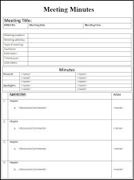 Meeting Minutes Template Meeting Notes Template Notes Template Meeting Notes