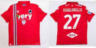 Stoke city 2021/22 adults' home match jersey. Sampdoria 2021 22 Macron Third Kit Football Fashion