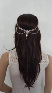 Bridal Wedding Crystals And Pearls Headpiece Back Drop Drape Headchain Swarovski And Cz H Bridal Hair Chain Wedding Accessories Jewelry Wedding Hair Pieces