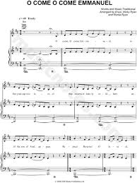 Enya O Come O Come Emmanuel Sheet Music In B Minor Download Print Sheet Music Music Latin Text