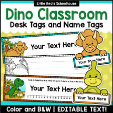 dinosaur name tag teaching resources teachers pay teachers