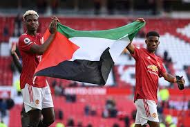 Pogba paul gea braces david mu tattoo manchester shows united clash worry emoticon wasn personal don club. Pogba Diallo Display Palestine Flag After Man Utd Match Sports The Jakarta Post