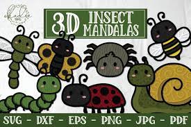 Download 3d Insect Mandala Layered Svg Spring Papercut Butterfly 1282695 Paper Cutting Design Bundles