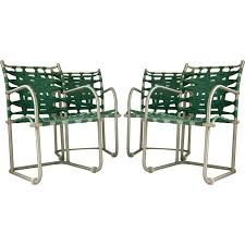 Warren Mcarthur Set Of Four Webbed Lounge Chairs Style No 612 Circa 1938 Vintage Lounge Chair Chair Style Chair