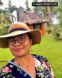 Spotted In Savusavu ~ 😘🌴 ✨✓Meghan necklace; Plumeria pearl dangles ✓Muse:  @pheeona92 Perfect in the details and loving life ❤️🌴🐚#amimono #pasifika  #fijiliving #fiji #bula #life #savusavu 📍