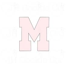 Block Letter M - Cookie Cutter – The Cookie Mercantile