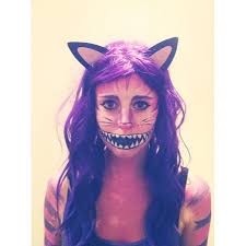 A Last Minute Very Easy Halloween Costume Cheshire Cat Fancy Dress Outfit Ali Cheshire Cat Fancy Dress Easy Halloween Costumes Alice In Wonderland Costume