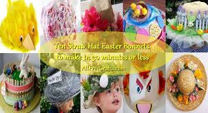 See more easter celebration ideas here. Straw Hat Easter Bonnet All Free Crafts