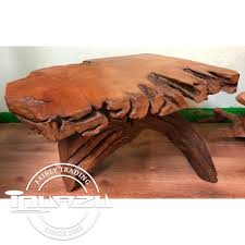 A gorgeous conversation piece that's built to last, this sculptural coffee table is made from a piece of natural teak. Large Reclaimed Teak Root Coffee Table Fairtrade Gifts From Iguazu