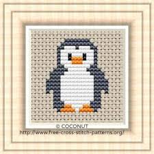 Easy Small Bird Cross Stitch Pattern Penguin 2 Free And Easy Printable Cross Stitch Pattern Cross Stitch Patterns Christmas Easy Cross Stitch Patterns Cross Stitch Patterns