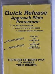 Quick Release Approach Plate Protectors For 7 Ring Binders Jeppesen 10 Pack Ebay