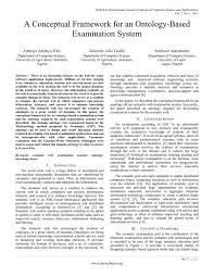 It covers the syllabus, solved question papers of previous years or answer keys and sample or format of june and december examination for paper 1, 2 and 3. A Conceptual Framework For An Ontology Based Examination System