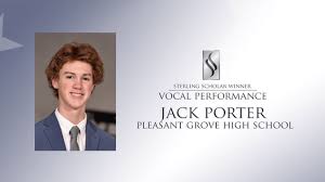 Congratulations to our two Sterling Scholars from #ASD! Congratulations to  Taryn Marriott from @lphsknights, Sterling Scholar for Business and  Marketing; and to Jack Porter from @pleasantgrovehighschoolvikings,  Sterling Scholar for Vocal Performance! What