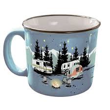 Camp Casual Cc 004b Camp Casual Mug Starry Night Walmart Com Mugs Retro Camping Night Coffee