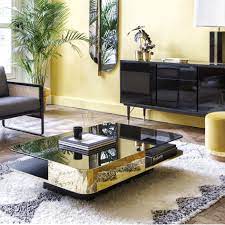 table basse lounge red edition la table lounge est disponible avec le plateau verre fume noir ou table basse en laiton table basse table basse en verre noir