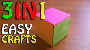 как сделать коробочку из бумаги без клея и ножниц Pin On Diy Origami Crafts Tutorials Video