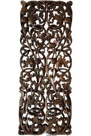 Carved Wall Panel In Floral Wood Wood Wall Decor For Sale Asiana Home Decor Drcorating Wood Wall Plaques Wood Panel Walls Wall Paneling