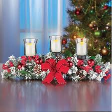 Check out our christmas candle holder selection for the very best in unique or custom, handmade pieces from our candleholders shops. Winter Pines Led Candle Holder Centerpiece Collections Etc