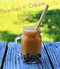 Peaches N Cream Boba Recipe Peaches N Cream Boba Tea Boba
