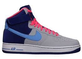 Nike Air Force 1 High Wolf Grey Deep Royal Blue Sneakernews Com Nike Air Force Nike Bright Shoes