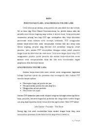 Doc Bab 9 Perencanaan Laba Analisis Biaya Volume Laba Maria Miyuki Lumme Academia Edu