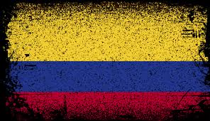 bandera de colombia grunge