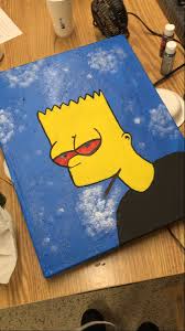 Small canvas paintings easy canvas art small canvas art mini canvas art cute paintings hippie painting trippy painting cartoon painting simpsons drawings. High Painting Homer Simpson Drawing Bart Simpson Drawing Simpsons Drawings