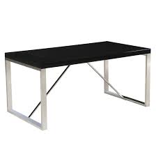 **the square metal dining table legs are sanded and finished with bowling alley wax if selected to preserve the raw metal patina and prevent from rusting indoors. Modern Designer Wood Top Dining Table With Metal Legs Strong Sturdy Frame 70 75 Inches Black On Sale Overstock 28370391