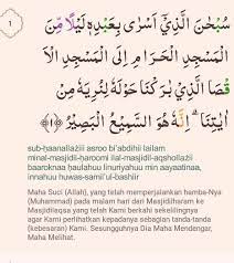 Surah al isra ayat 109 5. Tajwid Dan Penjelasan Surah Al Isra Ayat 1 Brainly Co Id